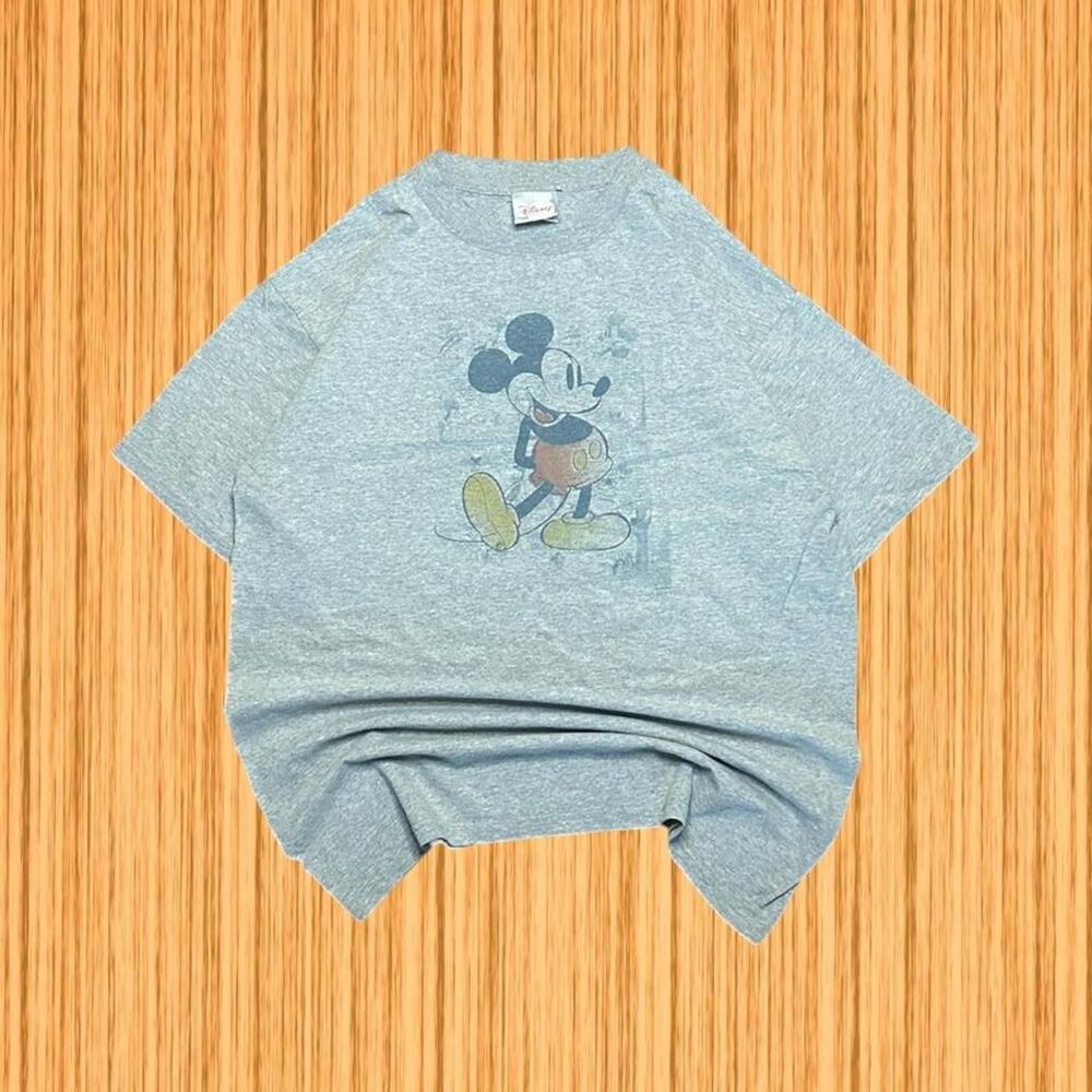 Vintage Disney Store Mickey Mouse Through the Years Pencil Sketch Shirt